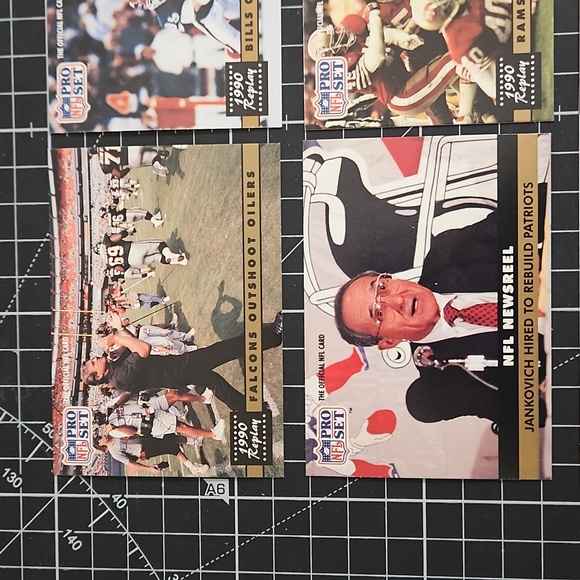 10 card lot of 1991 Pro Set '1990 Replay' and 'NFL Newsreel' cards NEAR MINT! - Picture 4 of 12